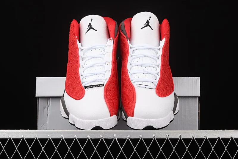 All categories Air Jordan Jordan series basketball shoes Air Jordan 13 G version Air Jordan 13 Retro AJ13 white gray red 3M reflective DJ5982-600